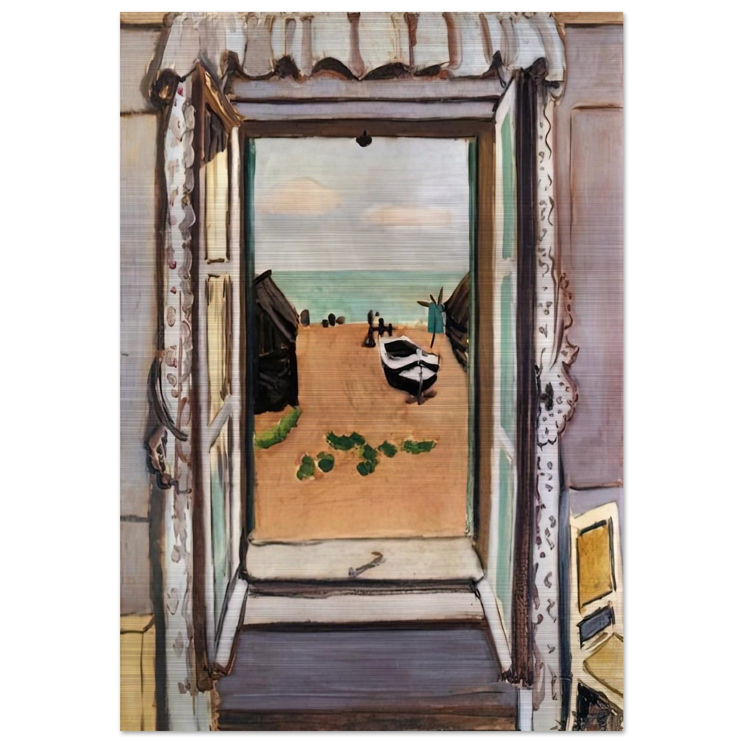 OPEN WINDOW ETRETAT 1920 - Henri Matisse Brushed Aluminum Print - 70x100 cm / 28x40 inches | Henri Matisse Aluminum Print | Henri Matisse Prints