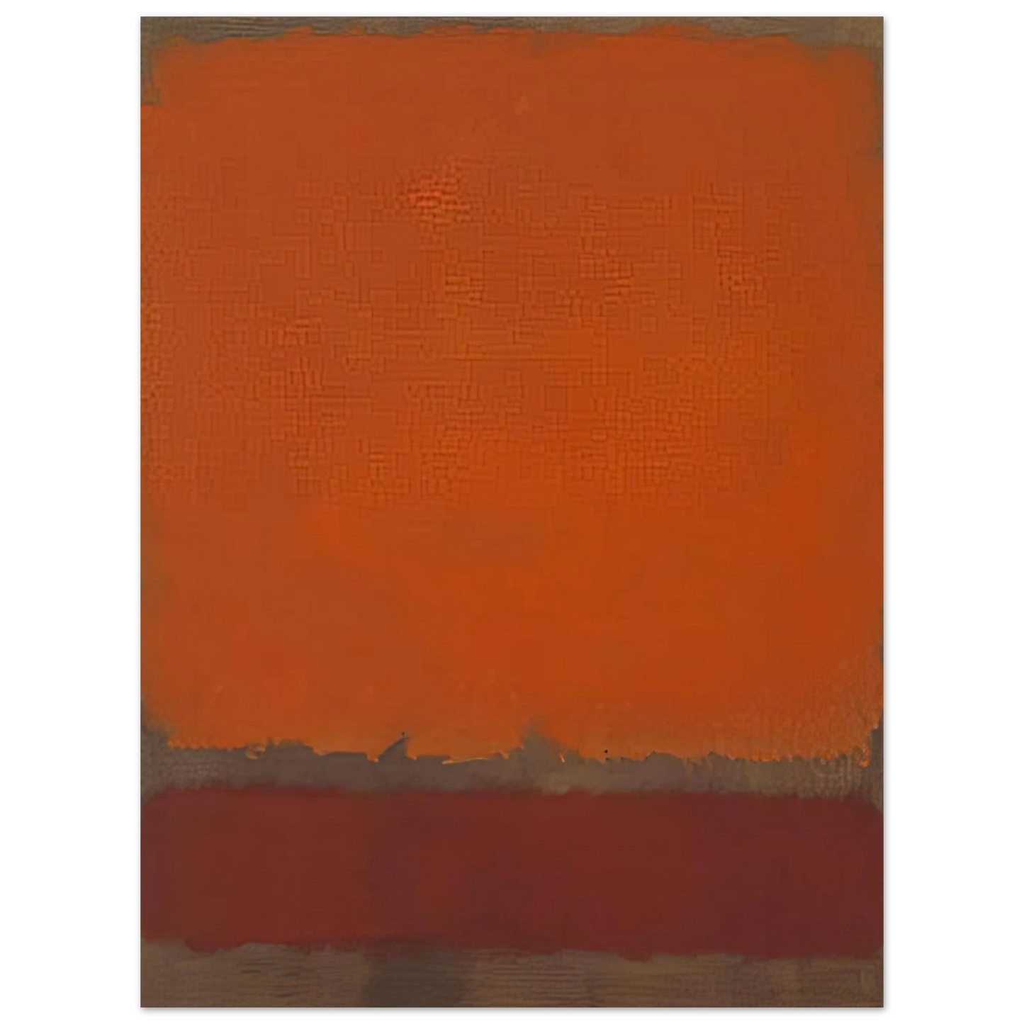 Mark Rothko - Ochre and Red on Red - 1962 Wall Art - 30x40 cm / 12x16 inches - Fine Art Poster-canvas - -