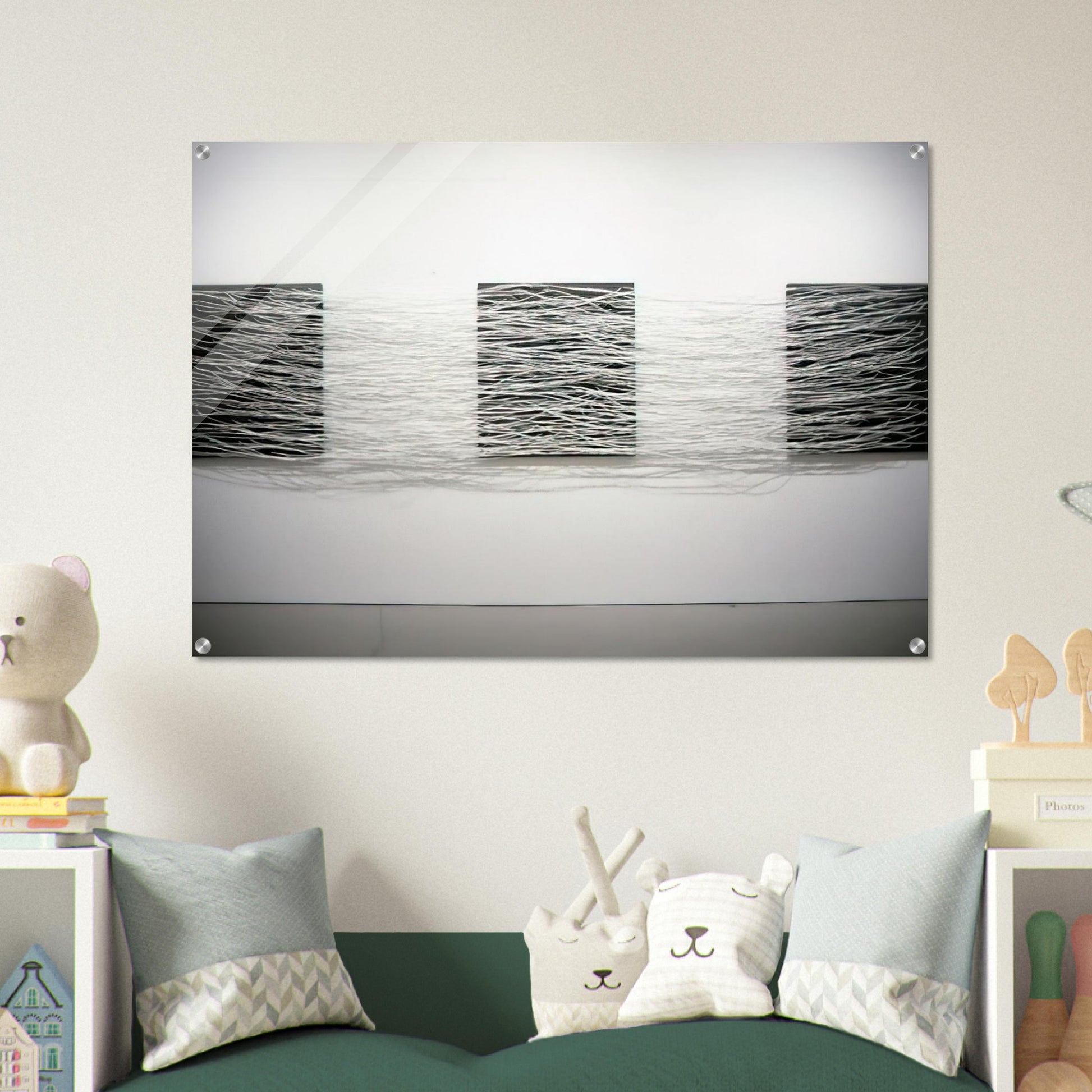 METRONOMIC IRREGULARITY II 1966 - Eva Hesse Acrylic Print - 70x100 cm / 28x40″ inches