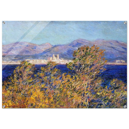 Antibes Seen from the Cape, Mistral Wind - claude monet Acrylic Print - 70x100 cm / 28x40″ inches | claude monet Wall Art | claude monet Prints