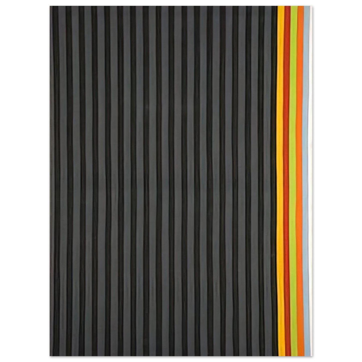 Gene Davis - Licorice Stick - 1961  75x100 cm / 30x40inches Fine Art Poster