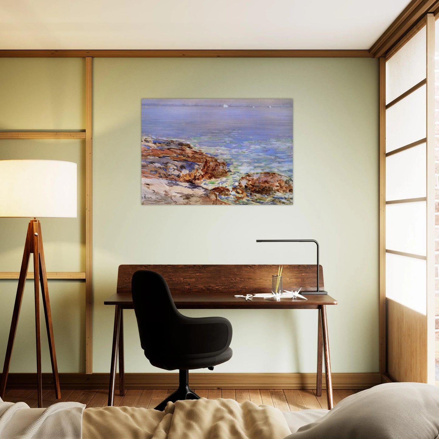 Seascape, Isles of Shoals - Childe Hassam Brushed Aluminum Print - 70x100 cm / 28x40 inches | Childe Hassam Aluminum Print | Childe Hassam Prints