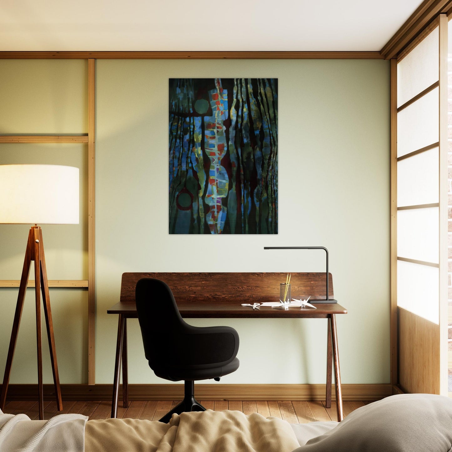 Offrande de la terre I - 1961 - Alfred Manessier Brushed Aluminum Print - 70x100 cm / 28x40 inches | Alfred Manessier Aluminum Print | Alfred Manessier Prints