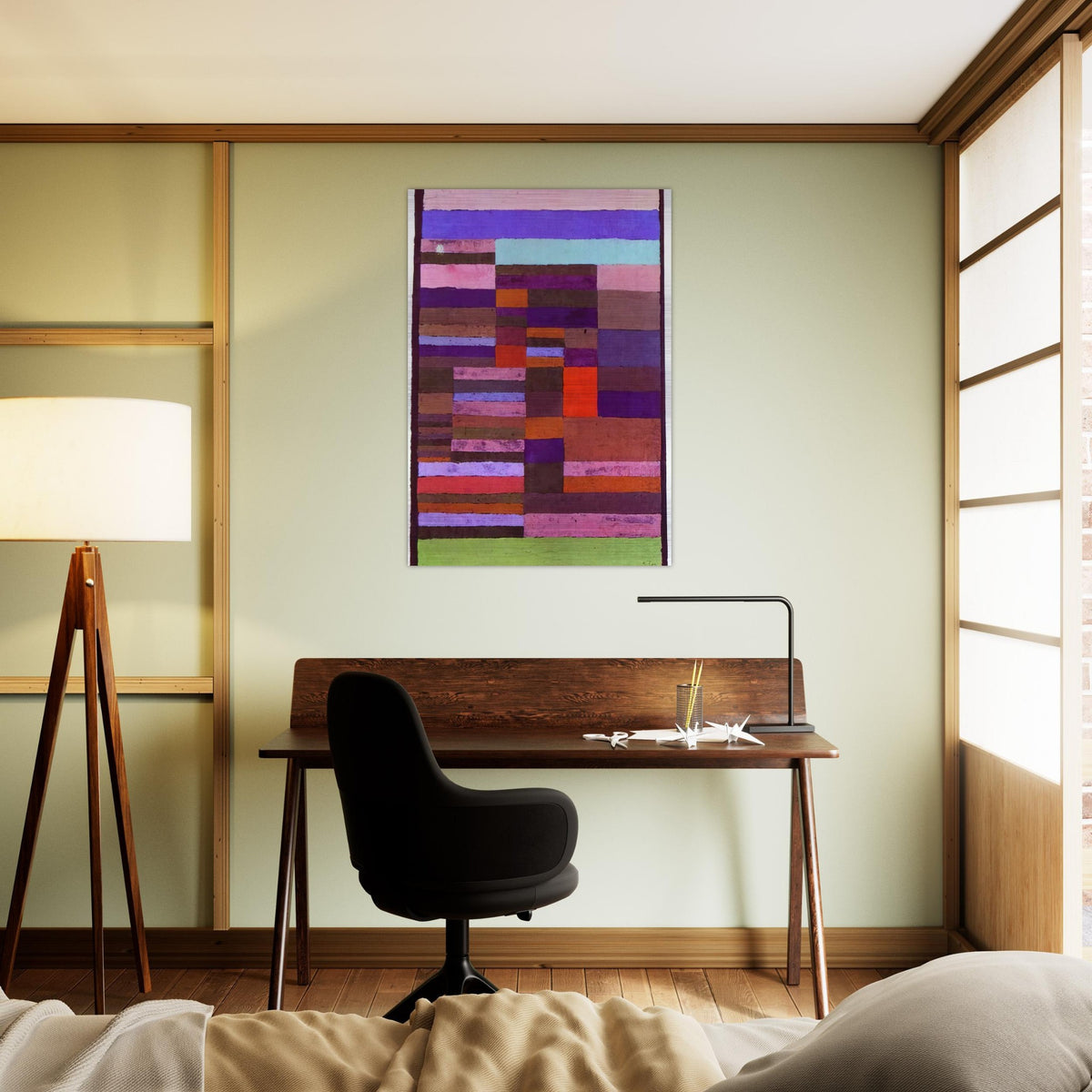 INDIVIDUALIZED ALTIMETRY OF STRIPES 1930 - Paul Klee Brushed Aluminum Print - 70x100 cm / 28x40 inches | Paul Klee Aluminum Print | Paul Klee Prints