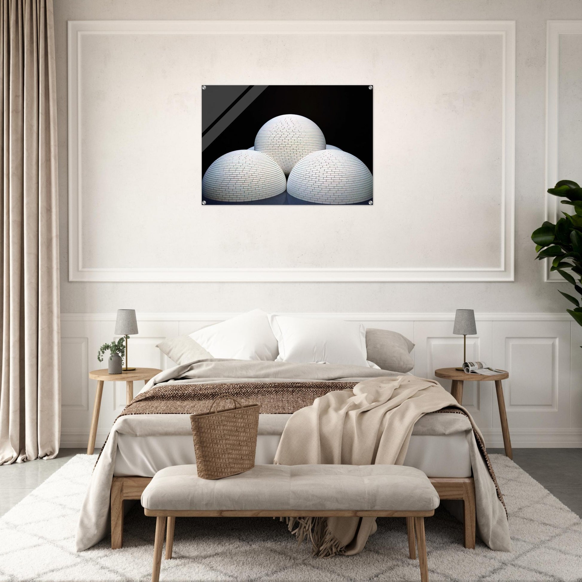 Model for Brick Structure four domes and a sphere - Sol LeWitt Acrylic Print - 70x100 cm / 28x40″ inches | Sol LeWitt Wall Art | Sol LeWitt Prints