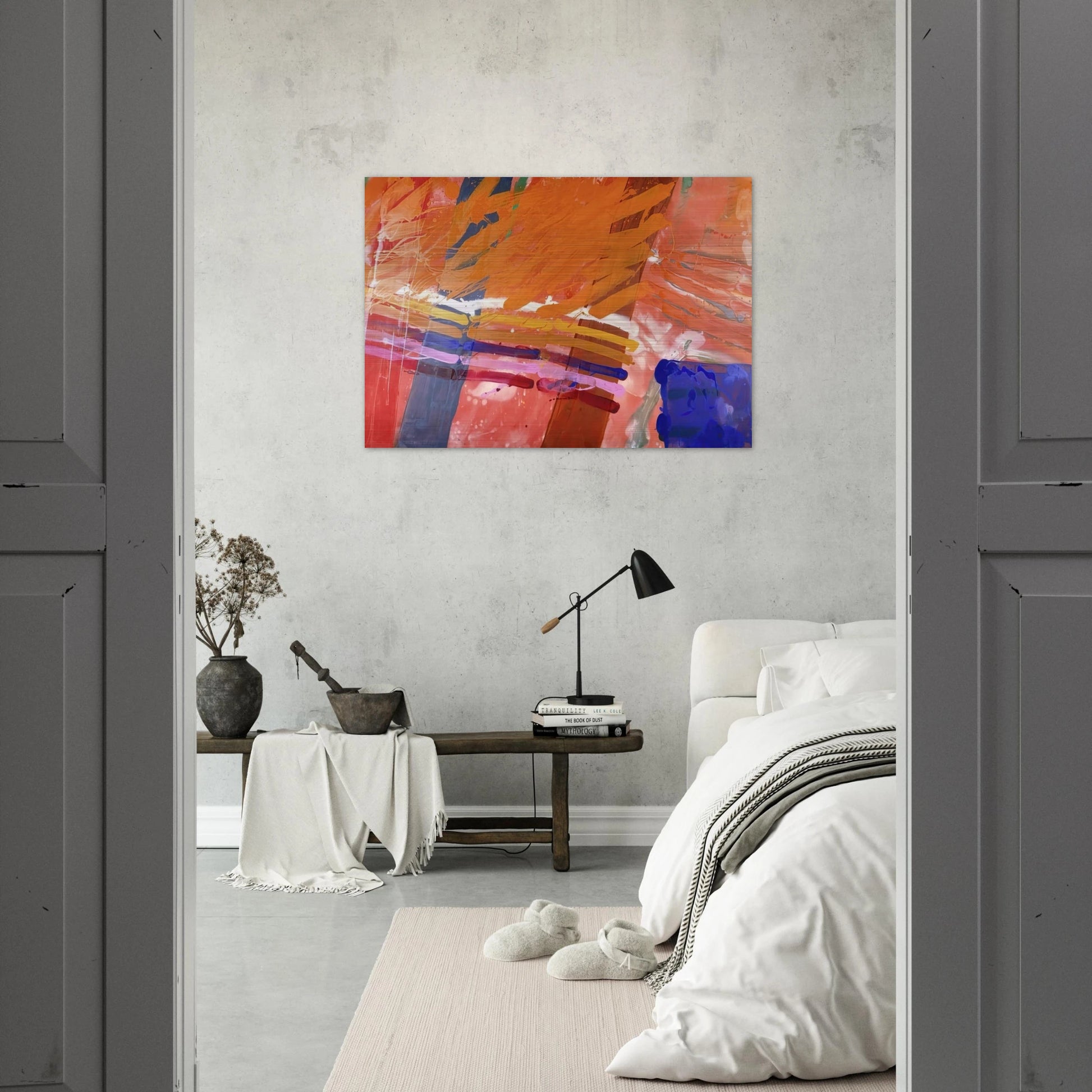 Renfrew - 1983 - Albert Irvin Brushed Aluminum Print - 70x100 cm / 28x40 inches | Albert Irvin Aluminum Print | Albert Irvin Prints