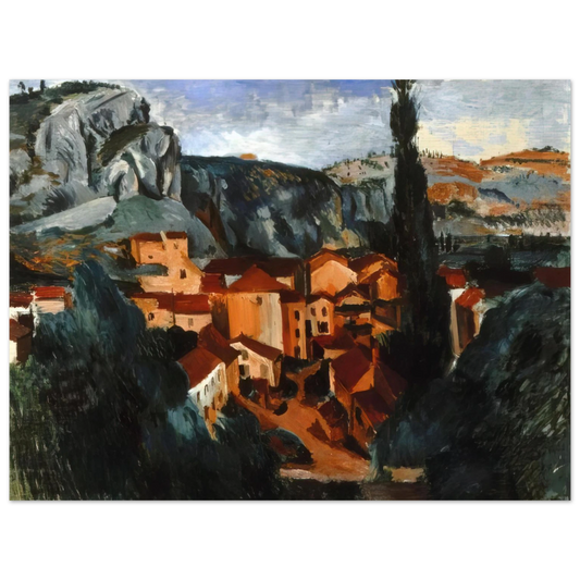 Andre Derain - A VILLAGE  75x100 cm / 30x40inches Fine Art Poster