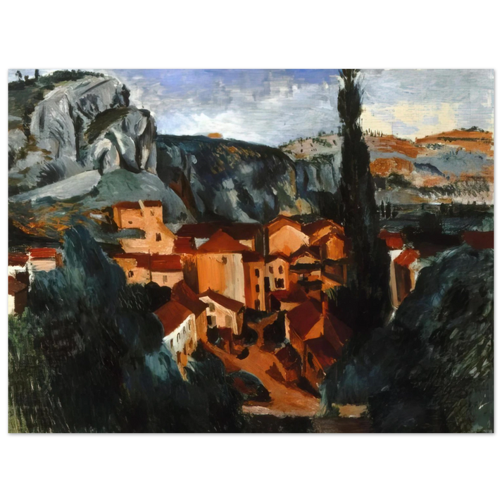 Andre Derain - A VILLAGE  75x100 cm / 30x40inches Fine Art Poster