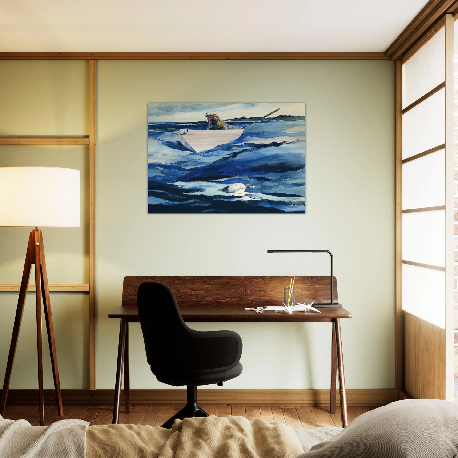 THE LOBSTERMAN - Andrew Wyeth Brushed Aluminum Print - 70x100 cm / 28x40 inches | Andrew Wyeth Aluminum Print | Andrew Wyeth Prints