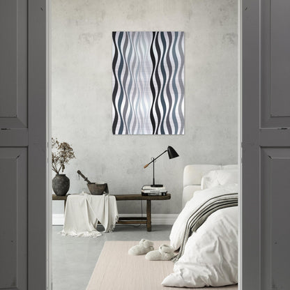 ARREST 2 1965 - Bridget Riley Brushed Aluminum Print - 70x100 cm / 28x40 inches | Bridget Riley Aluminum Print | Bridget Riley Prints