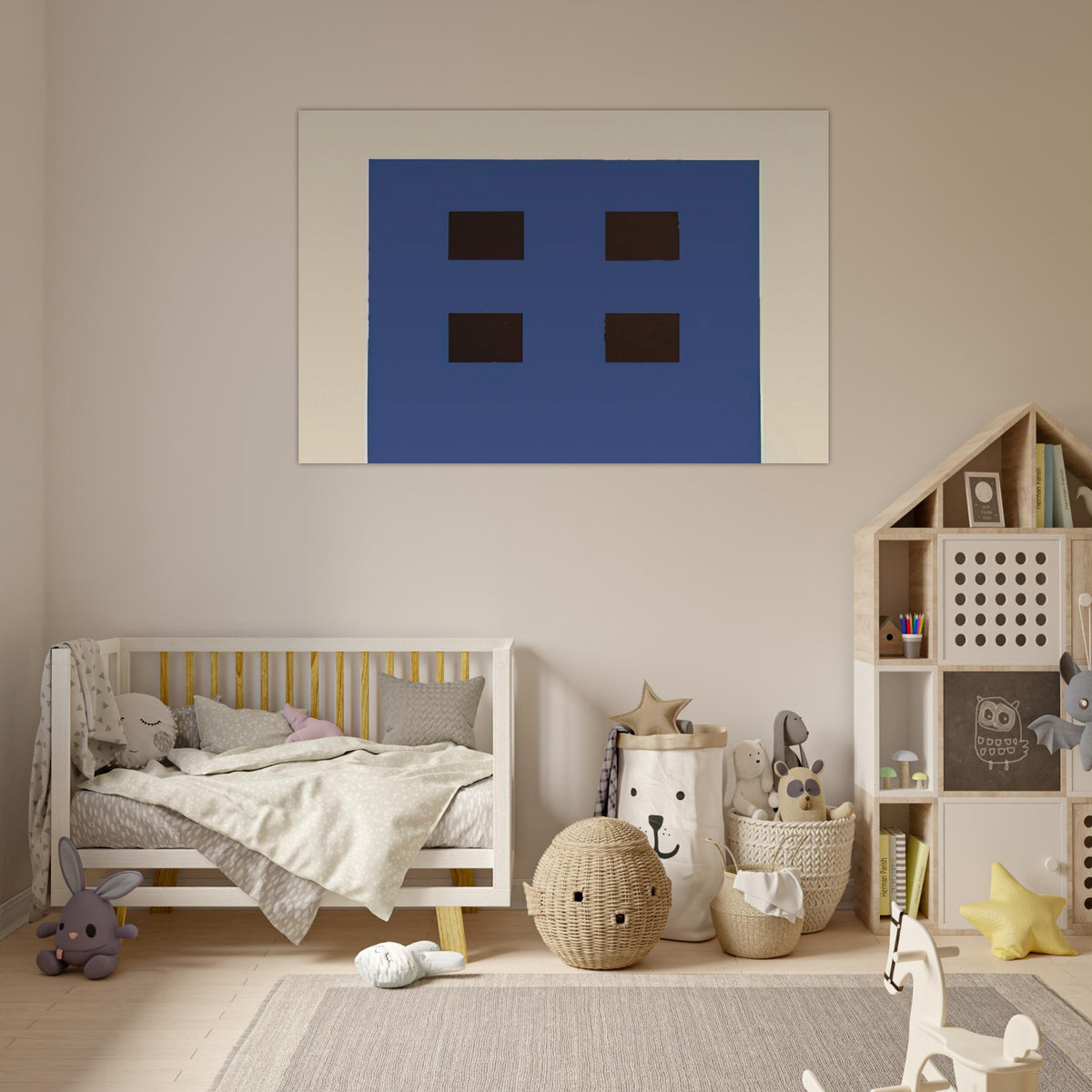 Apartment House - 1981 - Peter Halley Art Prints - 100x150 cm / 40x60″ inches | Peter Halley Poster | Peter Halley Prints
