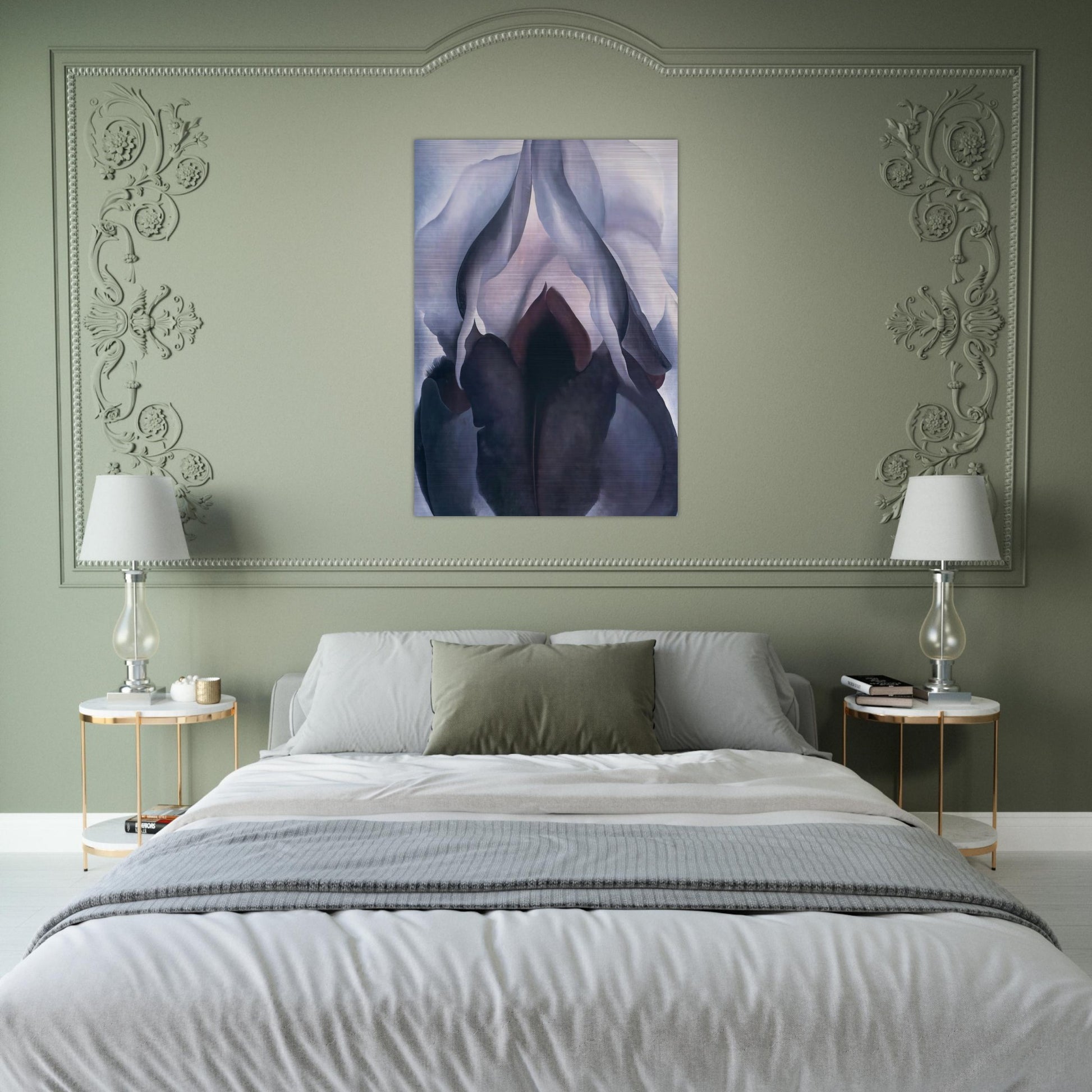 Black Iris III - Georgia O'Keeffe Brushed Aluminum Print - 70x100 cm / 28x40 inches | Georgia O'Keeffe Aluminum Print | Georgia O'Keeffe Prints