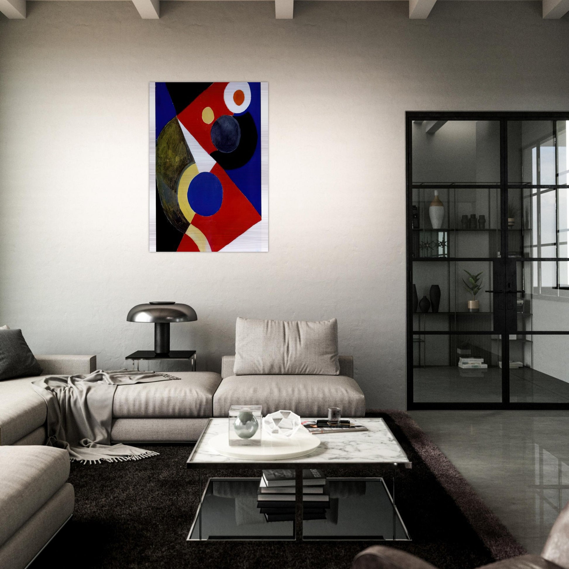 RHYTHM COLOUR 2 - Sonia Delaunay Brushed Aluminum Print - 70x100 cm / 28x40 inches | Sonia Delaunay Aluminum Print | Sonia Delaunay Prints