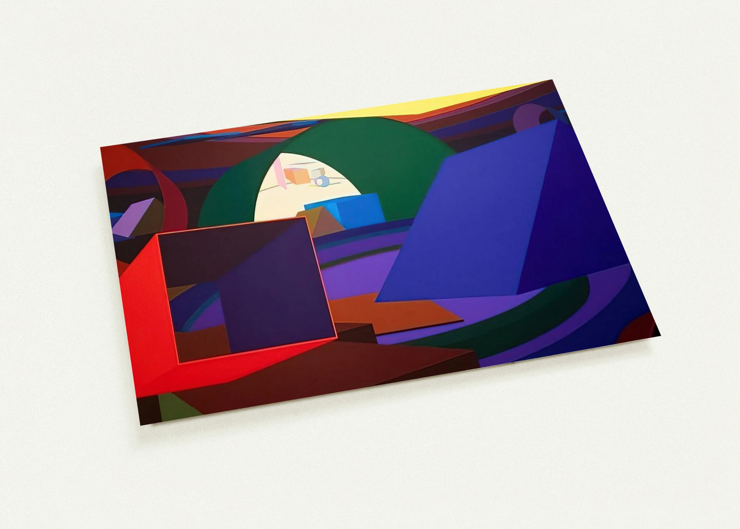 Orion II By Al Held Pack of 10 Post Cards | Al Held Post Cards | A6 (10.5 x 14.8 cm) - 4.1 x 5.8 inches