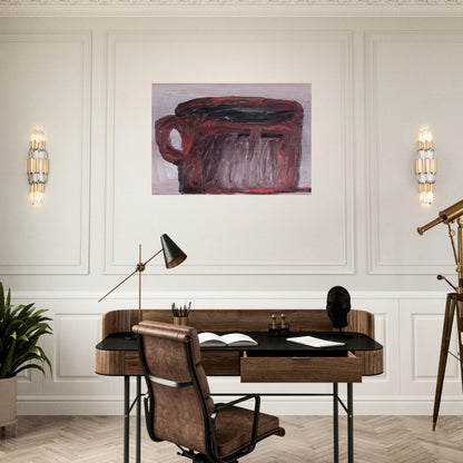 UNTITLED CUP - Philip Guston Brushed Aluminum Print - 70x100 cm / 28x40 inches | Philip Guston Aluminum Print | Philip Guston Prints