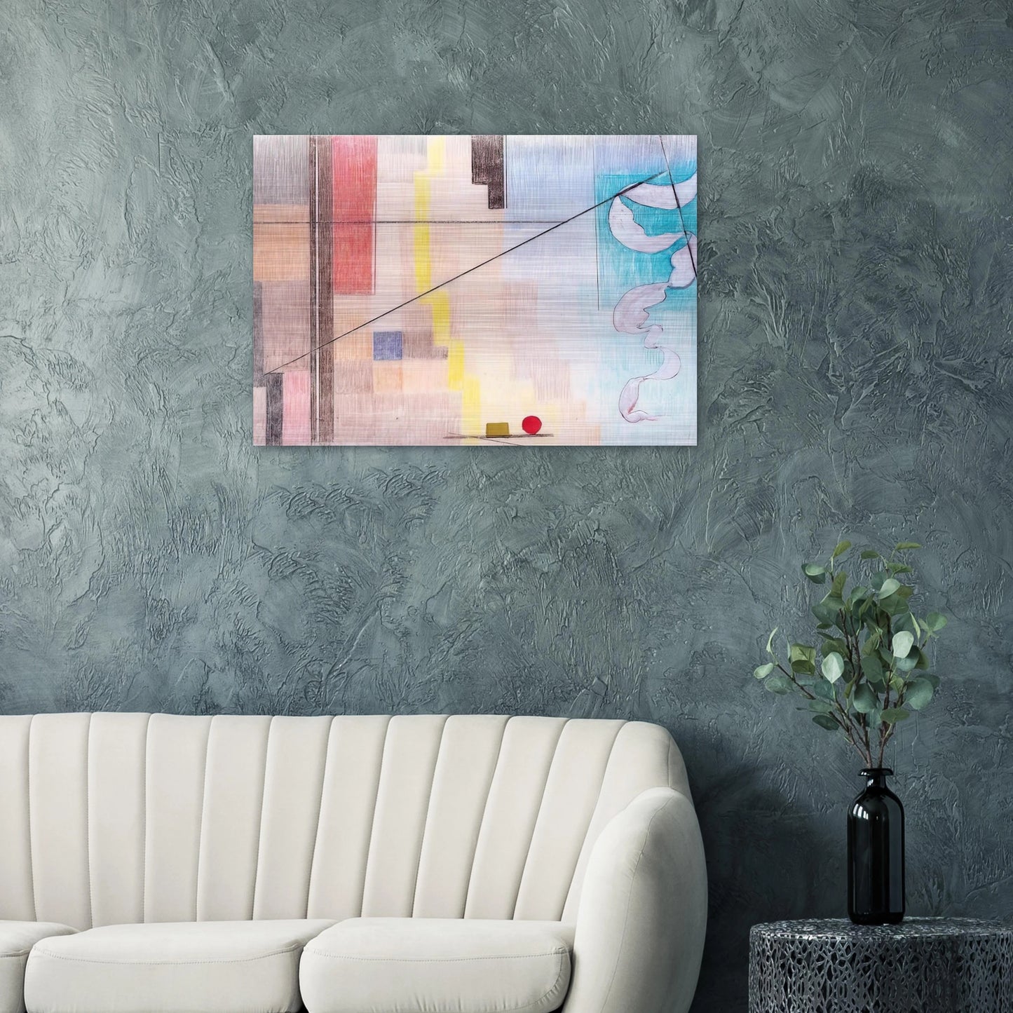 Die Kontraste - Abstract Art - Johannes Itten Brushed Aluminum Print - 70x100 cm / 28x40 inches | Johannes Itten Aluminum Print | Johannes Itten Prints