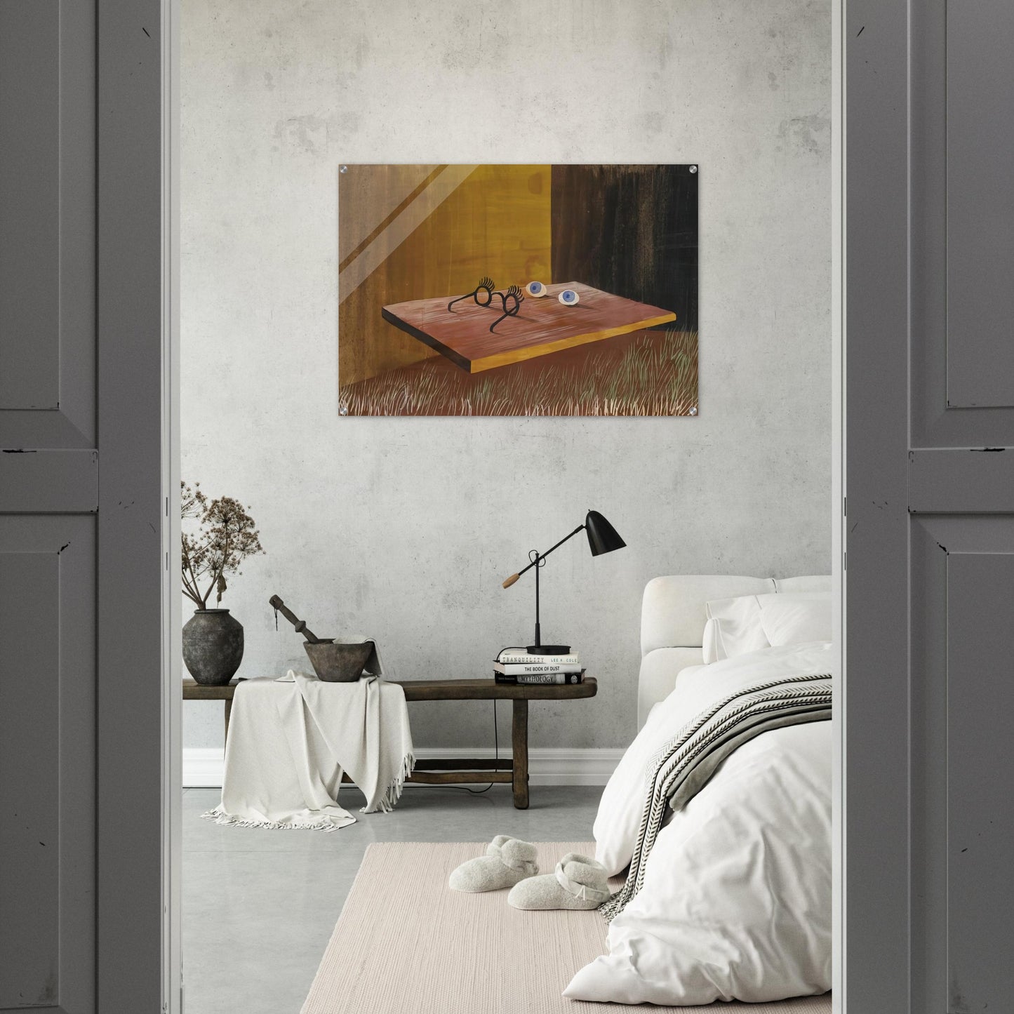 EYES ON THE TABLE 1938 - Remedios Varo Acrylic Print - 70x100 cm / 28x40″ inches