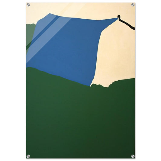 Camping II - 1970 - Raoul De Keyser Acrylic Print - 70x100 cm / 28x40″ inches | Raoul De Keyser Wall Art | Raoul De Keyser Prints