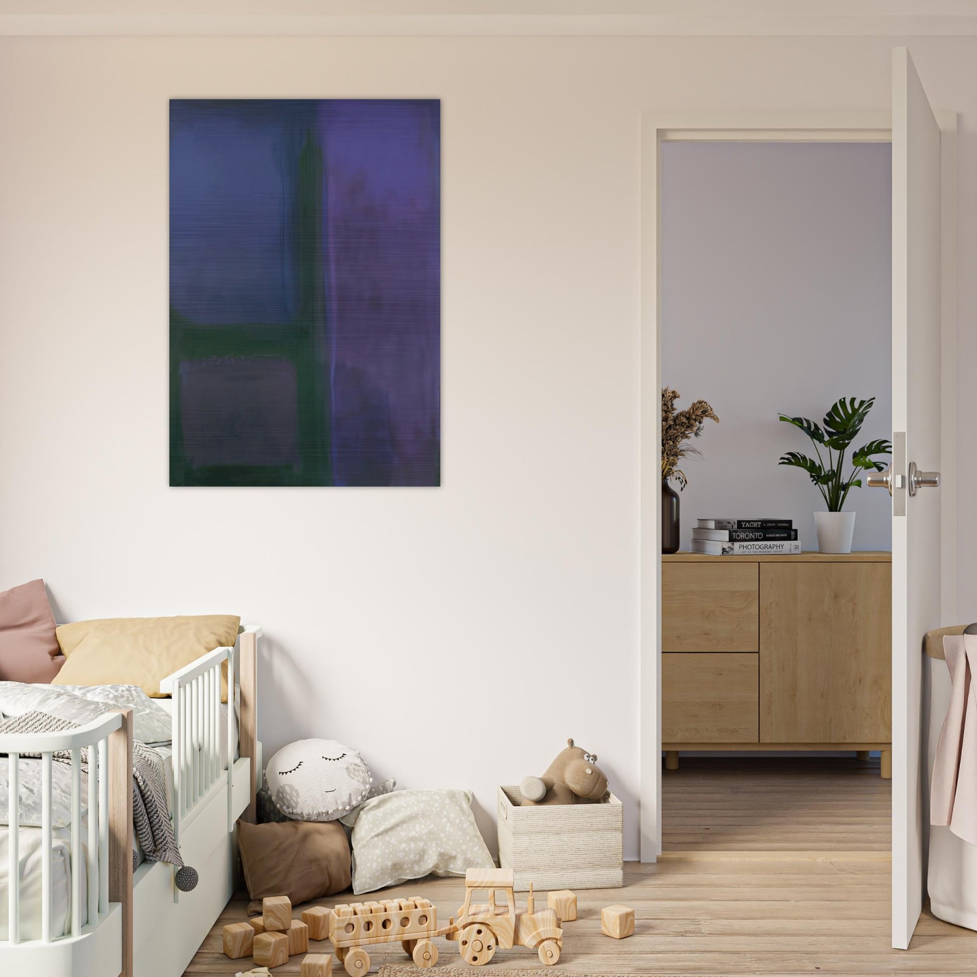 AFTERNOON 1971 - Esteban Vicente Brushed Aluminum Print - 70x100 cm / 28x40 inches | Esteban Vicente Aluminum Print | Esteban Vicente Prints