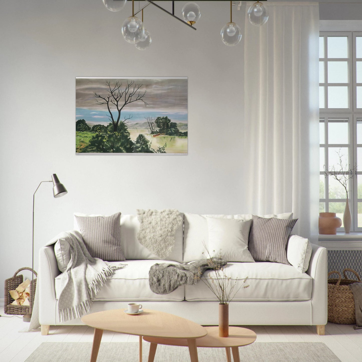 Untitled - Early Spring Landscape - 1979 - Clarence Holbrook Carter Brushed Aluminum Print - 70x100 cm / 28x40 inches | Clarence Holbrook Carter Aluminum Print | Clarence Holbrook Carter Prints