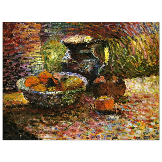 Henri Matisse - STILL LIFE WITH PITCHER AND FRUIT  75x100 cm / 30x40inches Fine Art Poster