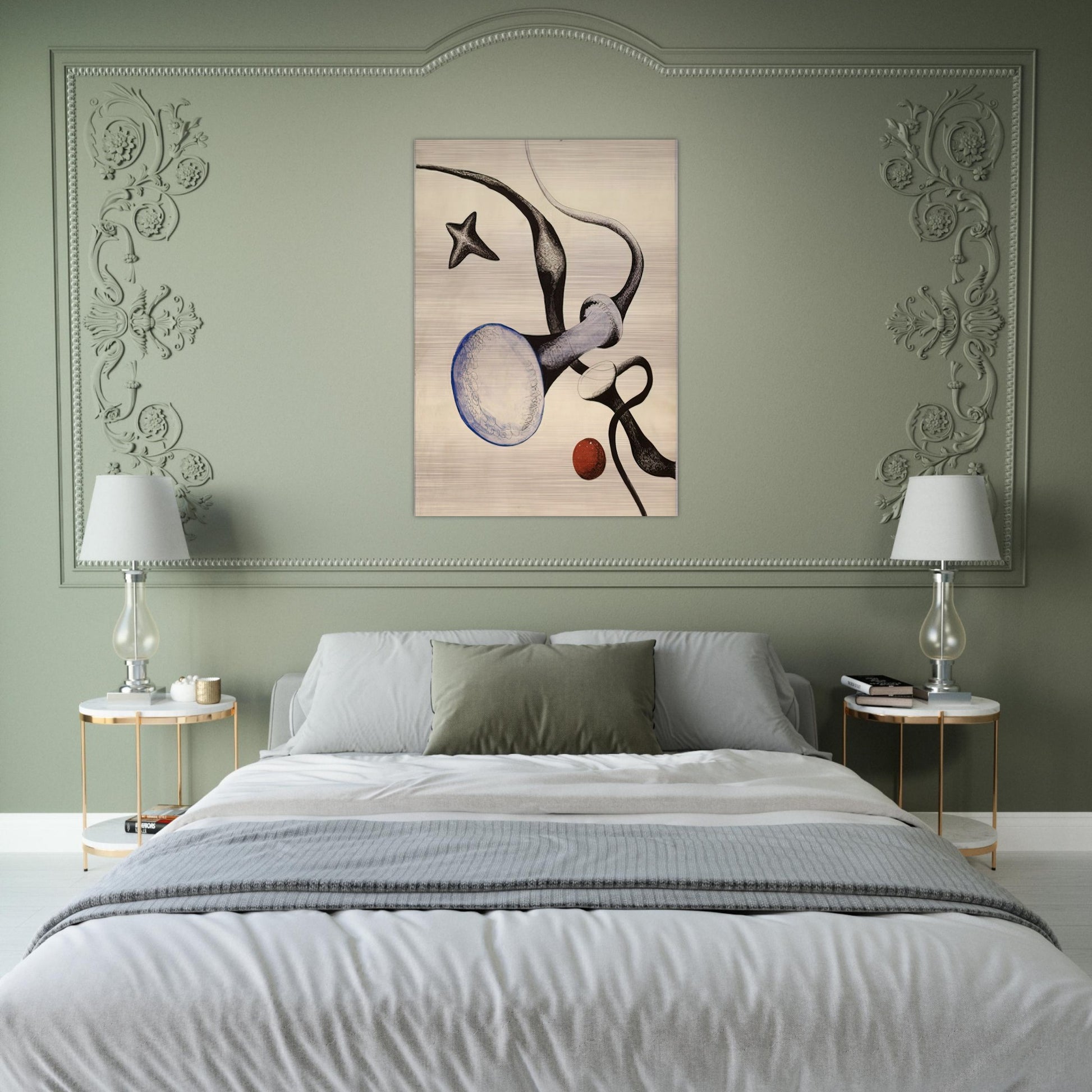 UNTITLED 1932 - Alexander Calder Brushed Aluminum Print - 70x100 cm / 28x40 inches | Alexander Calder Aluminum Print | Alexander Calder Prints