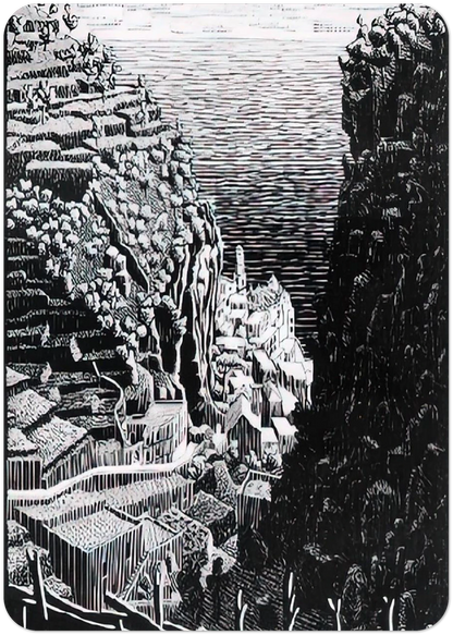 ATRANI COAST OF AMALFI 1 By MC Escher Pack of 10 Post Cards | MC Escher Post Cards | A6 (10.5 x 14.8 cm) - 4.1 x 5.8 inches