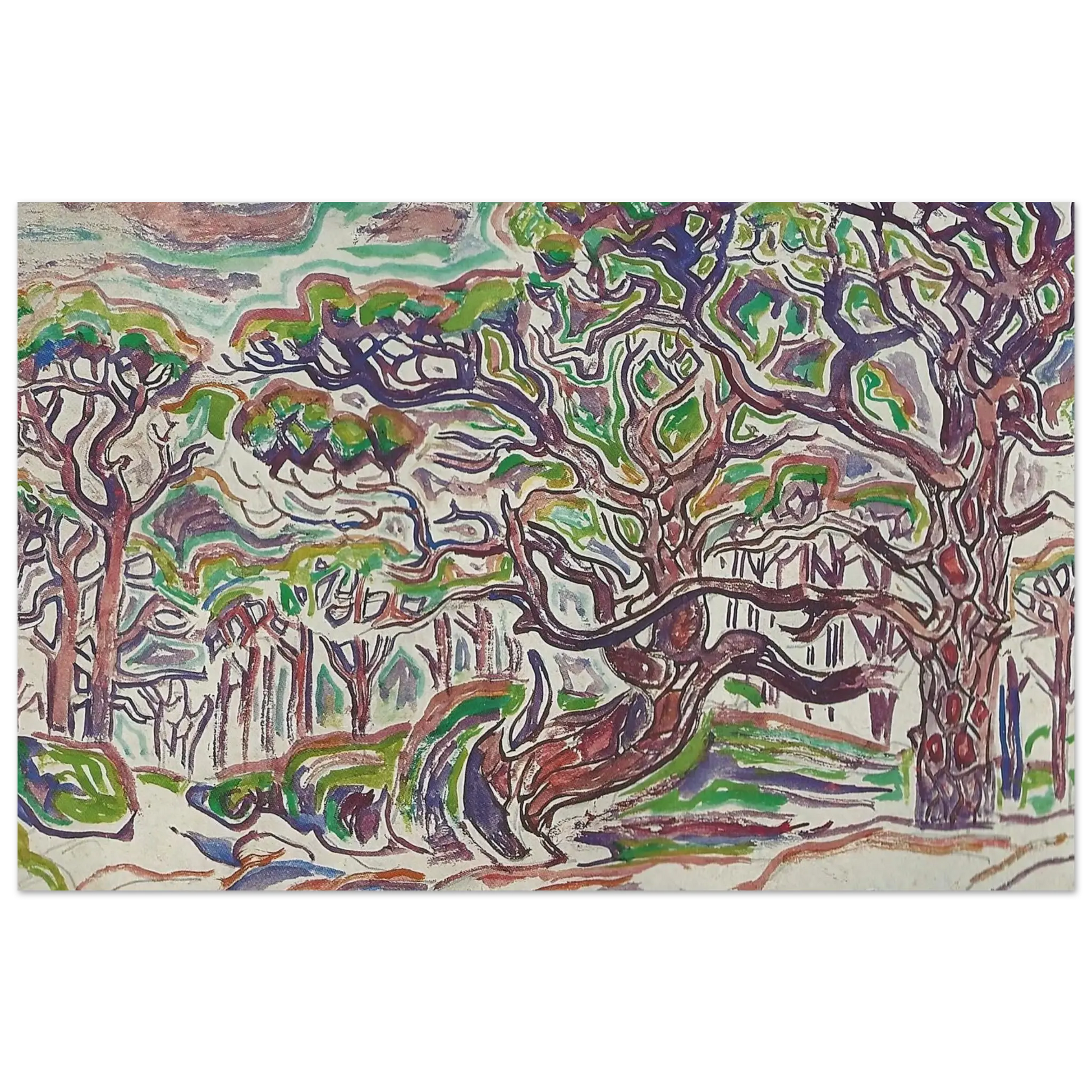 Walter Inglis Anderson - Walter Anderson Wall art - 45x60 cm / 18x24 Inches - Premium Wooden Framed Poster With Fine Art Paper - White frame