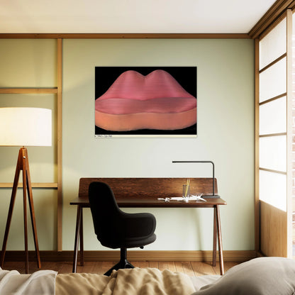MAE WEST LIPS SOFA 1937 - Salvador Dali Brushed Aluminum Print - 70x100 cm / 28x40 inches | Salvador Dali Aluminum Print | Salvador Dali Prints