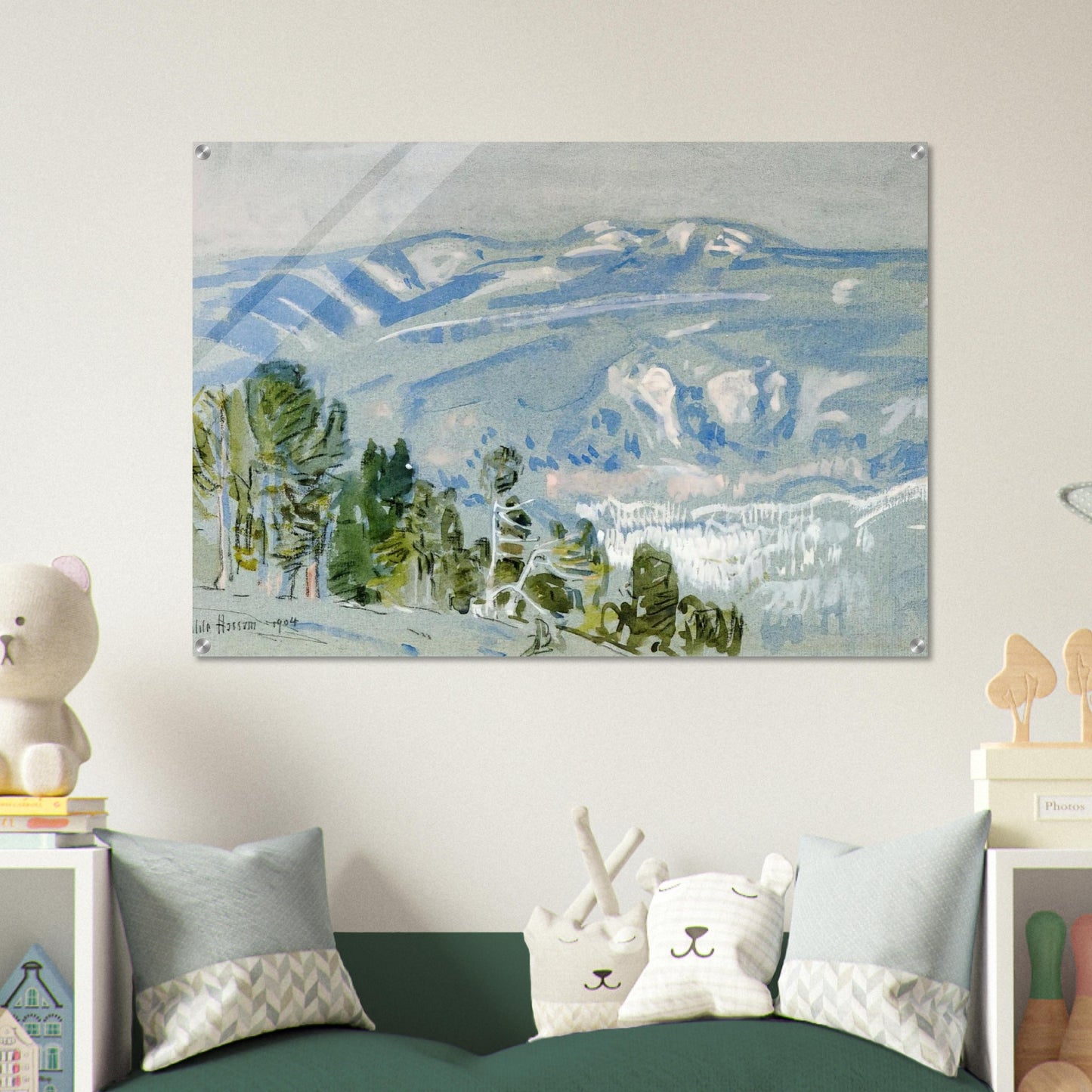 Looking towards Mount Adams from Mount Hood - Childe Hassam Acrylic Print - 70x100 cm / 28x40″ inches | Childe Hassam Wall Art | Childe Hassam Prints