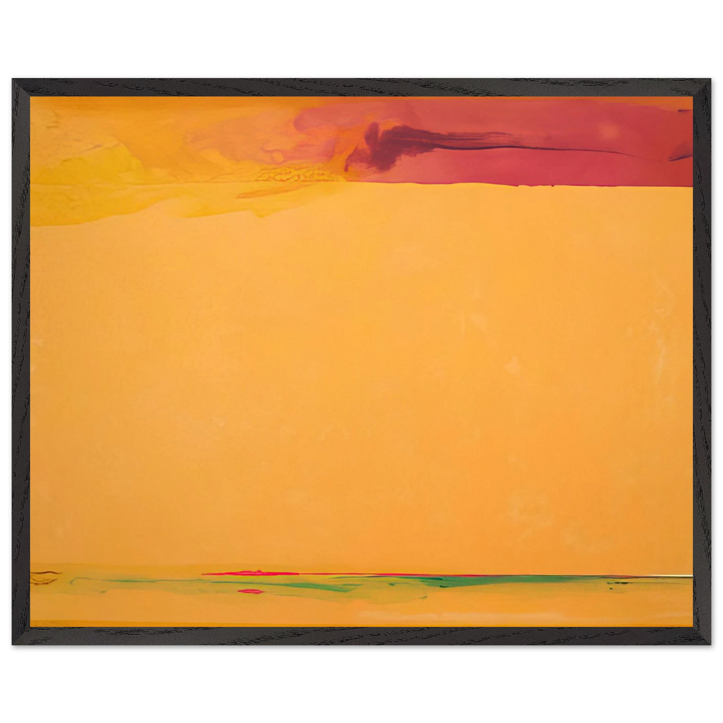 Helen Frankenthaler - Southern Exposure - 2005 Wall art - 20x25 cm / 8x10 inches - Premium Wooden Framed Poster With Fine Art Paper-canvas - Black frame
