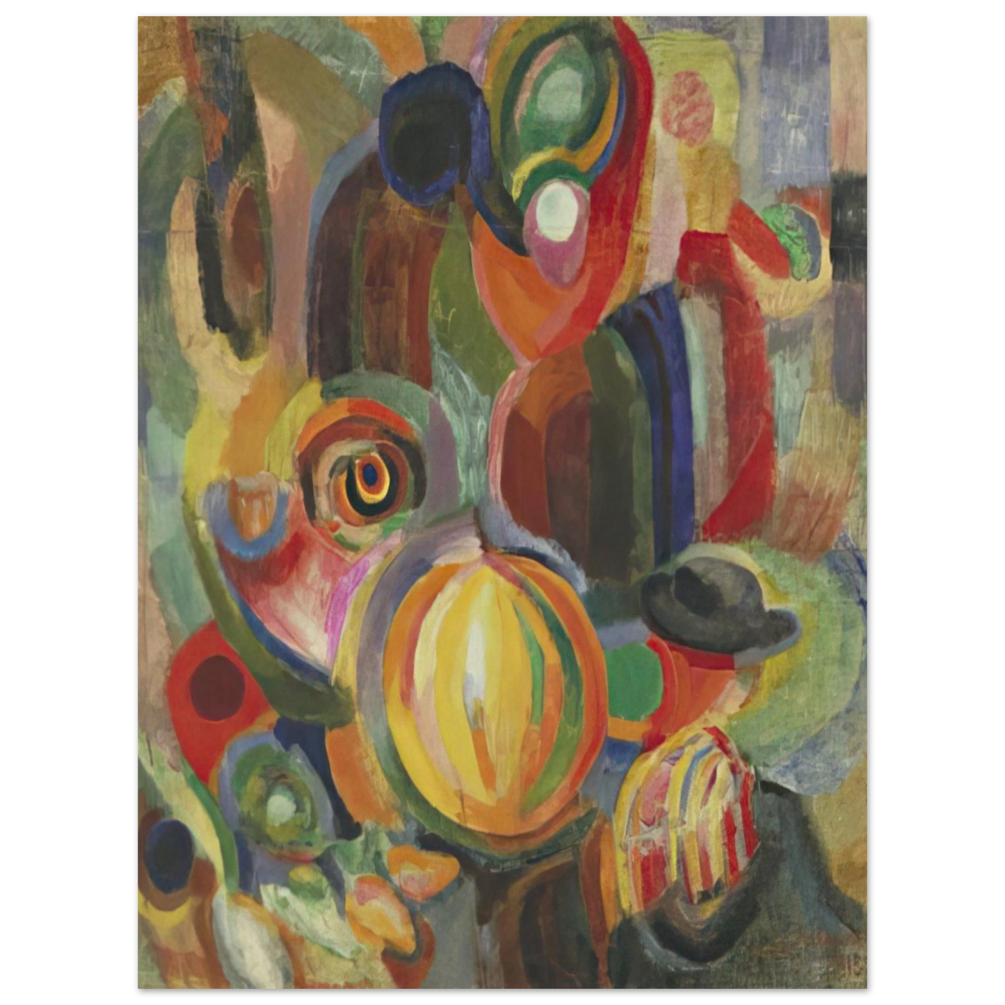Sonia Delaunay - PORTUGUESE MARKET 1915  75x100 cm / 30x40inches Fine Art Poster
