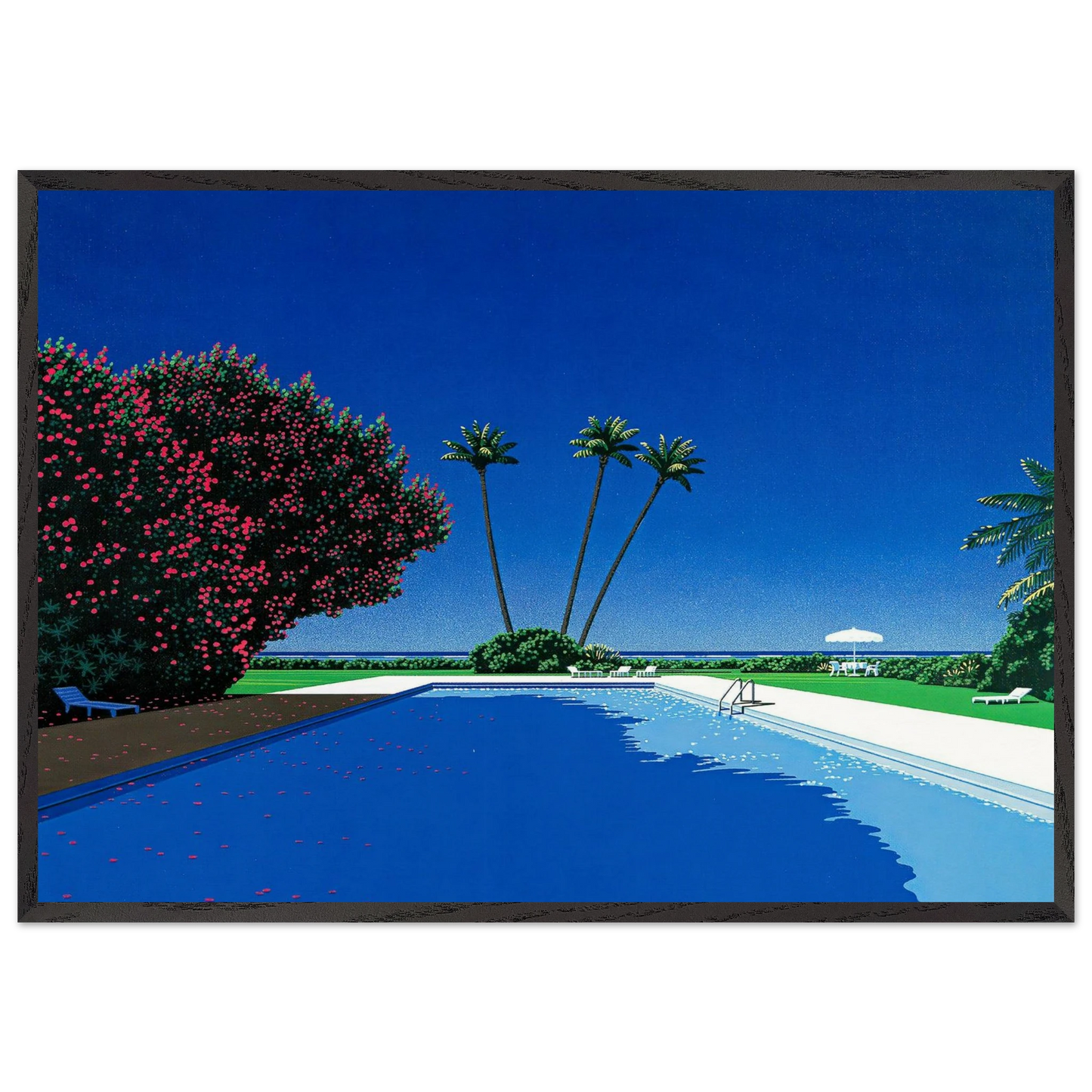 Time Goes By - Hiroshi Nagai 70x100 cm / 28x40 inches Framed Art Print – Black Wooden Frame
