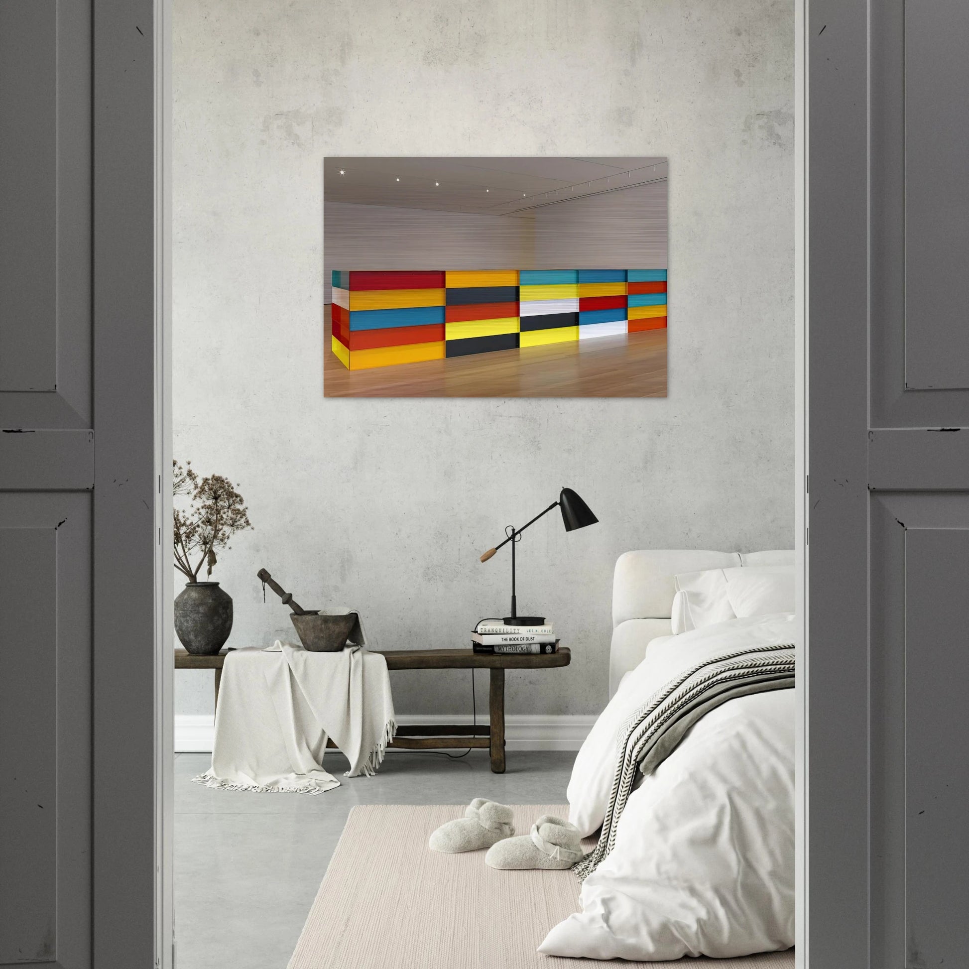 Untitled - 1991 - Donald Judd Brushed Aluminum Print - 70x100 cm / 28x40 inches | Donald Judd Aluminum Print | Donald Judd Prints