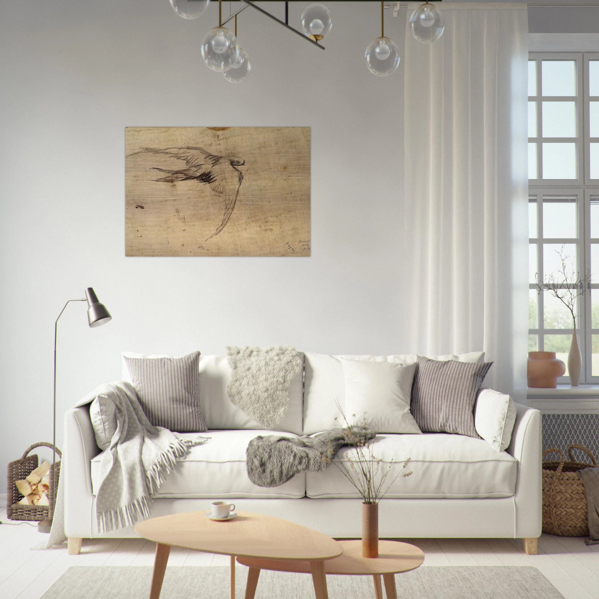 Swift - Vincent van Gogh Brushed Aluminum Print - 70x100 cm / 28x40 inches | Vincent van Gogh Aluminum Print | Vincent van Gogh Prints