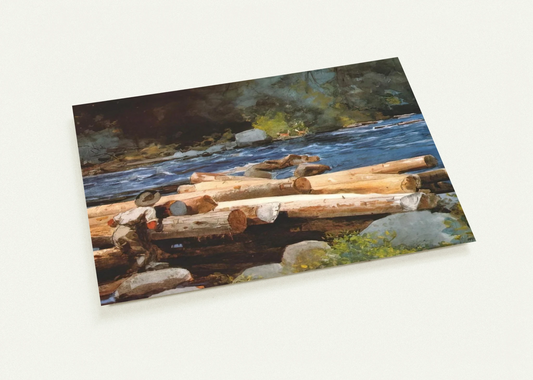 HUDSON RIVER By Winslow Homer Pack of 10 Post Cards | Winslow Homer Post Cards | A6 (10.5 x 14.8 cm) - 4.1 x 5.8 inches