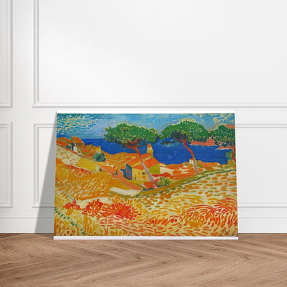 VIEW OF COLLIOURE 1905 - Andre Derain Brushed Aluminum Print - 70x100 cm / 28x40 inches | Andre Derain Aluminum Print | Andre Derain Prints
