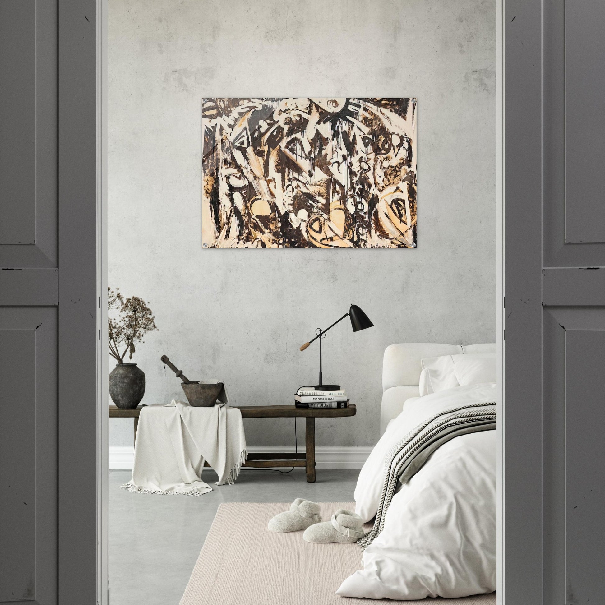 Cool White - Lee Krasner Acrylic Print - 70x100 cm / 28x40″ inches