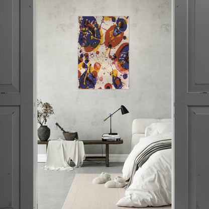 Untitled  from Pasadena Box   Lembark L58  - Sam Francis Brushed Aluminum Print - 70x100 cm / 28x40 inches | Sam Francis Aluminum Print | Sam Francis Prints