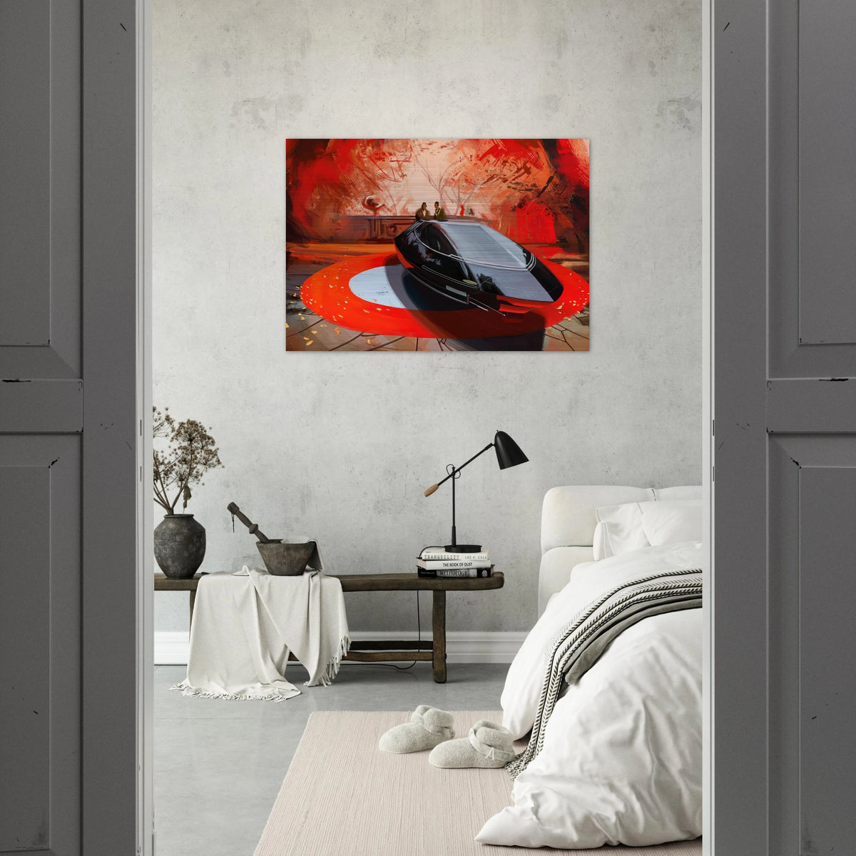 Syd Mead - Syd Mead Brushed Aluminum Print - 70x100 cm / 28x40 inches | Syd Mead Aluminum Print | Syd Mead Prints