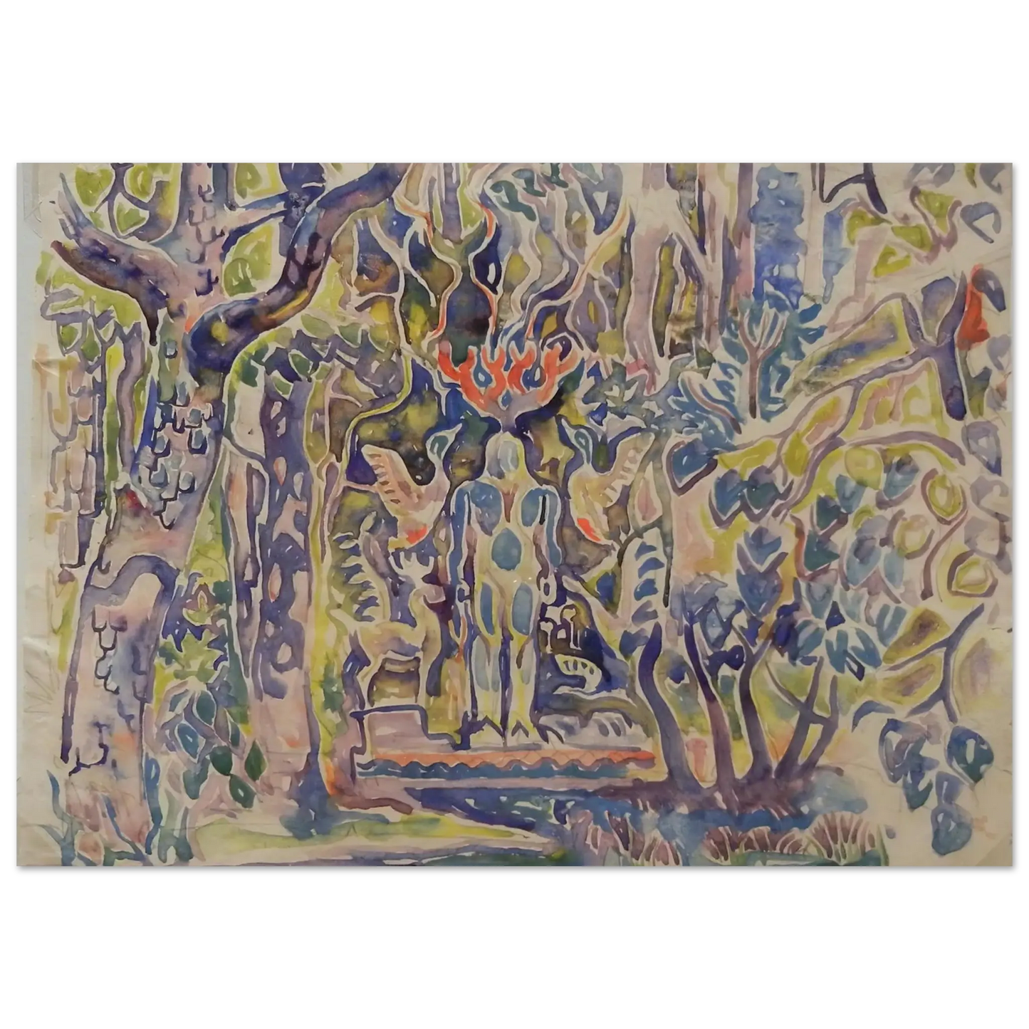 Walter Inglis Anderson - Walter Anderson Wall art - A1 (59.4 x 84.1  cm) - Premium Wooden Framed Poster With Fine Art Paper - Wood frame