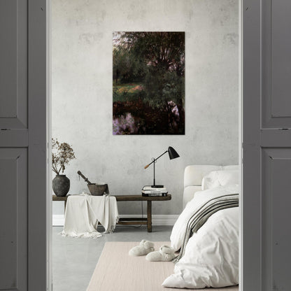 A Backwater at Wargrave - John Singer Sargent Brushed Aluminum Print - 70x100 cm / 28x40 inches | John Singer Sargent Aluminum Print | John Singer Sargent Prints
