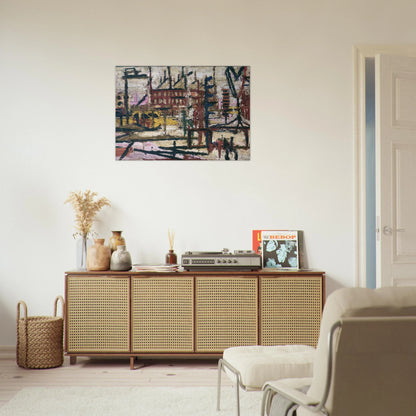 MORNINGTON CRESCENT - Frank Auerbach Brushed Aluminum Print - 70x100 cm / 28x40 inches | Frank Auerbach Aluminum Print | Frank Auerbach Prints