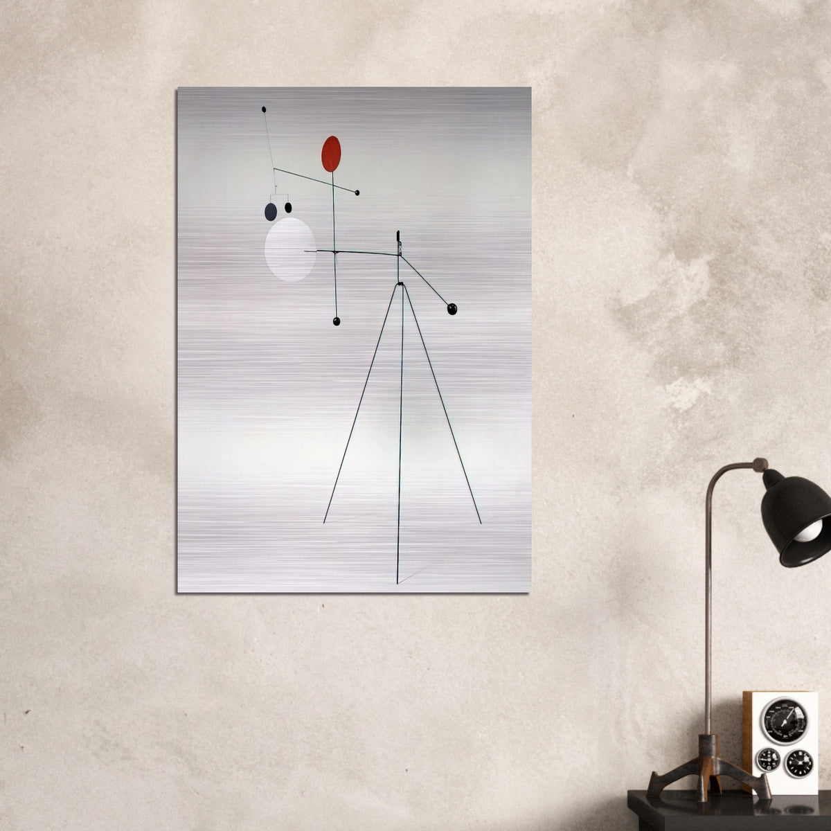 UNTITLED 1934 - Alexander Calder Brushed Aluminum Print - 70x100 cm / 28x40 inches | Alexander Calder Aluminum Print | Alexander Calder Prints