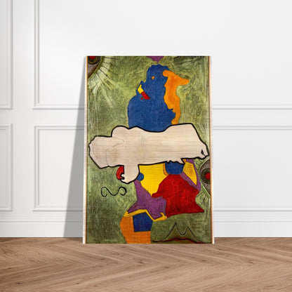 GREEN ANGEL - Jasper Johns Brushed Aluminum Print - 70x100 cm / 28x40 inches | Jasper Johns Aluminum Print | Jasper Johns Prints