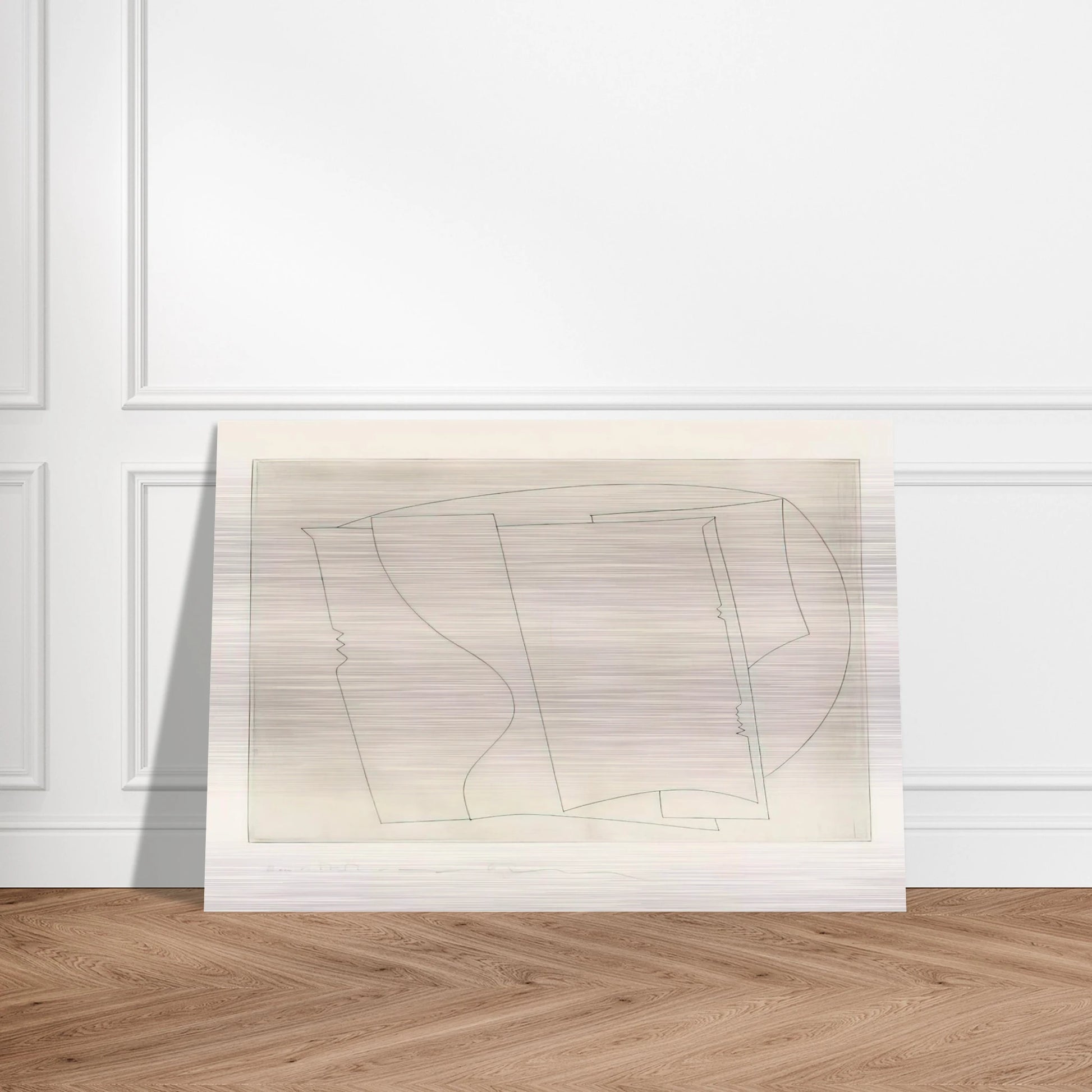 Ronco - 1967 - Ben Nicholson Brushed Aluminum Print - 70x100 cm / 28x40 inches | Ben Nicholson Aluminum Print | Ben Nicholson Prints
