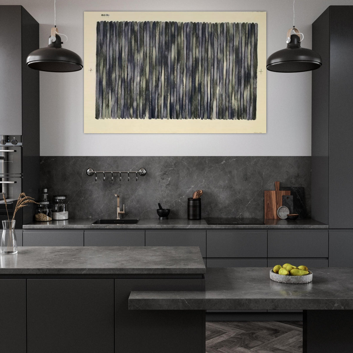 Adam's Rib - 1980 - Gene Davis Art Prints - 100x150 cm / 40x60″ inches | Gene Davis Poster | Gene Davis Prints