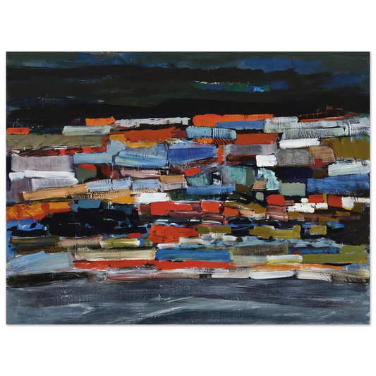 Tove Jansson - Town - 1965  75x100 cm / 30x40inches Fine Art Poster