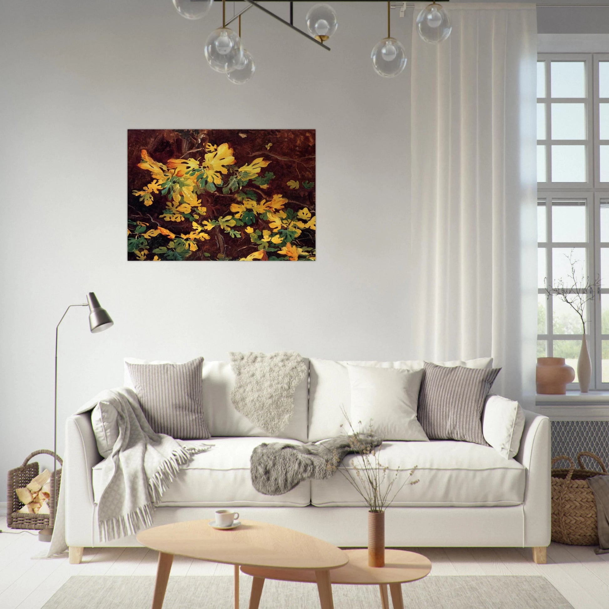 Study of a Fig Tree - John Singer Sargent Brushed Aluminum Print - 70x100 cm / 28x40 inches | John Singer Sargent Aluminum Print | John Singer Sargent Prints