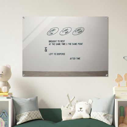 Le sable fin... - 2008 - Lawrence Weiner Acrylic Print - 70x100 cm / 28x40″ inches